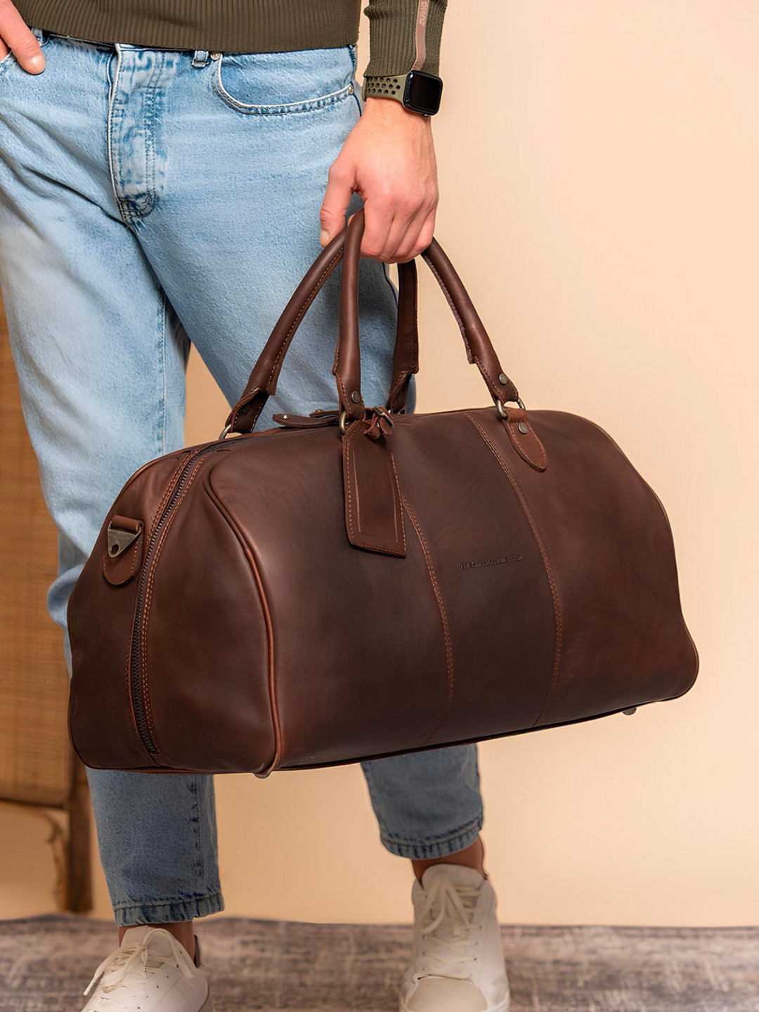 Pánská kožená cestovní taška The Chesterfield Brand Tom – hnědá